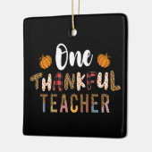 感謝祭ワンサンクフル先生レオパード秋グロ セラミックオーナメント (左)