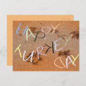 感謝祭ワードプレイ招待状はがき インビテーションポストカード (正面/裏面)