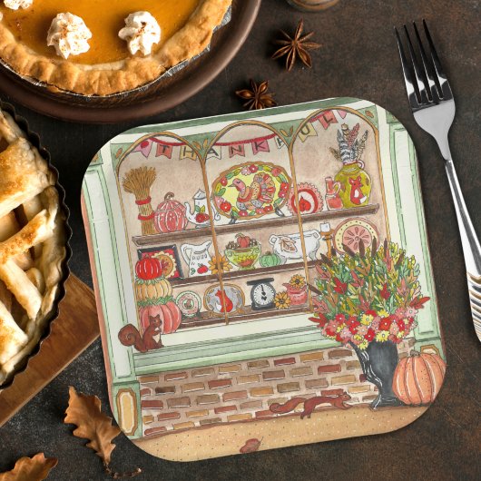 感謝祭ヴィンテージアンティーク店 ペーパープレート