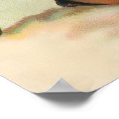 感謝祭ヴィンテージカードポスター ポスター (角)