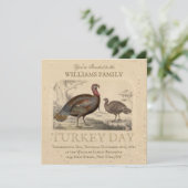 感謝祭ヴィンテージターキーデイディナー 招待状 (スタンド正面)