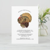 感謝祭ヴィンテージターキーデイディナー 招待状 (スタンド正面)