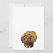 感謝祭ヴィンテージターキーデイディナー 招待状 (裏面)