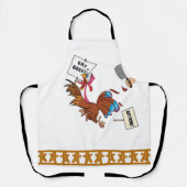 感謝祭七面食べ鳥ロビーハムビーフおもしろいLOL エプロン (正面)