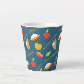 感謝祭七面鳥かぼちゃパイかぼちゃ カフェラテマグ (正面)