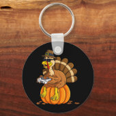 感謝祭七面鳥ガマーパンプキンボーイズキッズティーン キーホルダー (裏面)