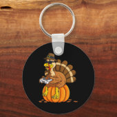 感謝祭七面鳥ガマーパンプキンボーイズキッズティーン キーホルダー (正面)