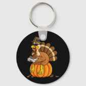 感謝祭七面鳥ガマーパンプキンボーイズキッズティーン キーホルダー (裏面)