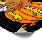 感謝祭七面鳥ガマーパンプキンボーイズキッズティーン ポスター (角)