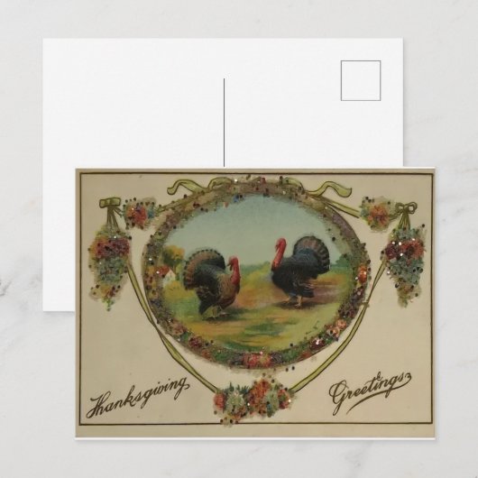 感謝祭七面鳥 ポストカード (正面/裏面)