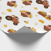 感謝祭七面鳥 ラッピングペーパー (角)