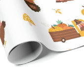 感謝祭七面鳥 ラッピングペーパー (ロールコーナー)