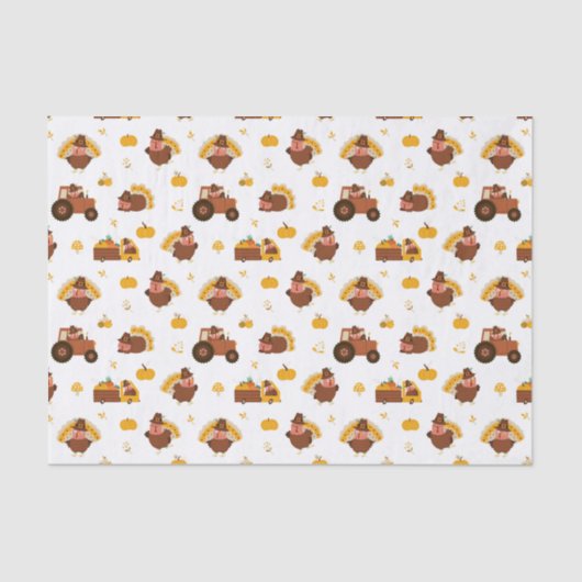 感謝祭七面鳥 薄葉紙 (正面)