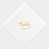 感謝祭与えの感謝していパーティーへパーソナライズされた 箔ナプキン (右)