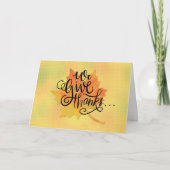 感謝祭与えの感謝していメープルで友達に カード (正面)