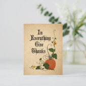 感謝祭与え感謝していのかぼちゃ シーズンポストカード (スタンド正面)