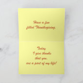 感謝祭与え感謝していのカード シーズンカード (内部)