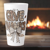 感謝祭与え感謝していのラテマグ カフェラテマグ