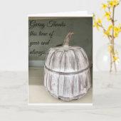 感謝祭与え感謝していの時間 カード (黄色い花)