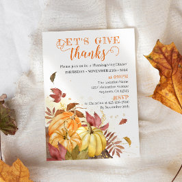 感謝祭与え感謝していディナー 招待状