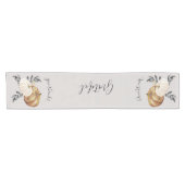 感謝祭与え感謝していパンプキン ショートテーブルランナー (横)