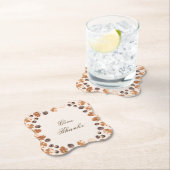 感謝祭与え感謝してい引用文コン葉カー ペーパーコースター (インサイチュ)