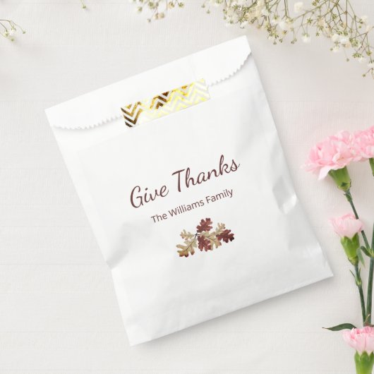 感謝祭与え感謝してい秋の紅葉 フェイバーバッグ (封をした状態)