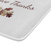 感謝祭与え秋感謝していの秋の葉 カッティングボード (角)