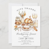 感謝祭与え集感謝してい招待状 招待状 (正面)