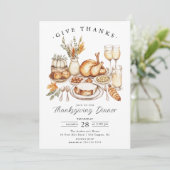 感謝祭与え集感謝してい招待状 招待状 (スタンド正面)