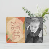 感謝祭与え-ハートカスタム写真 シーズンカード (スタンド正面)