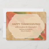 感謝祭与え-ハートカスタム写真 シーズンカード (裏面)