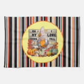 感謝祭人気がある美しい秋コレクション キッチンタオル (横)