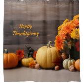 感謝祭伝統的のシャワーカーテン シャワーカーテン (正面)