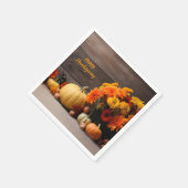 感謝祭伝統的のナプキン スタンダードカクテルナプキン (角)