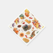 感謝祭伝統的ナプキン スタンダードカクテルナプキン (角)