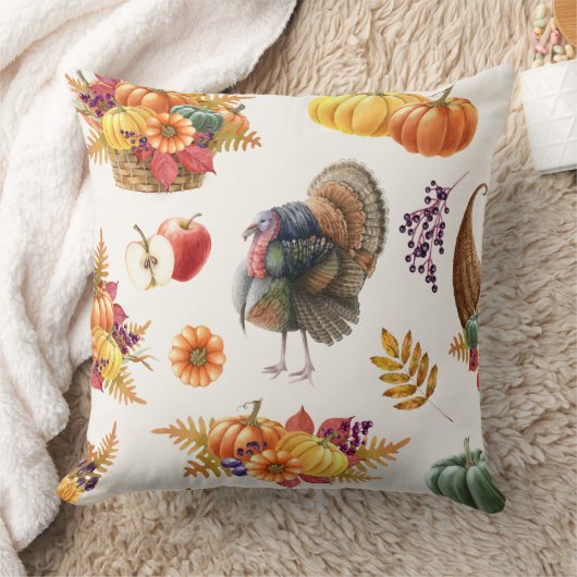 感謝祭伝統的休日装飾用クッション クッション (ブランケット)