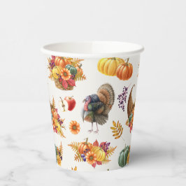 感謝祭伝統的紙カップ 紙コップ