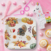 感謝祭伝統的紙プレート ペーパープレート (パーティー)