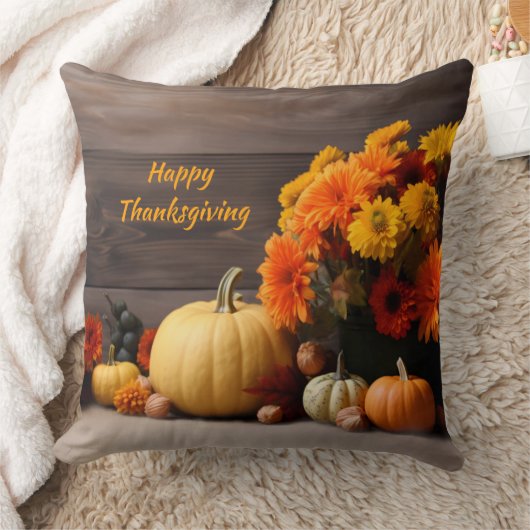 感謝祭伝統的装飾用クッション クッション (ブランケット)