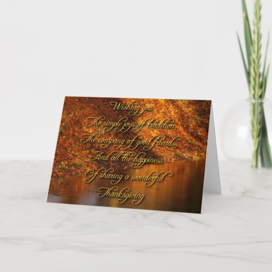 感謝祭伝統的 シーズンカード (正面)
