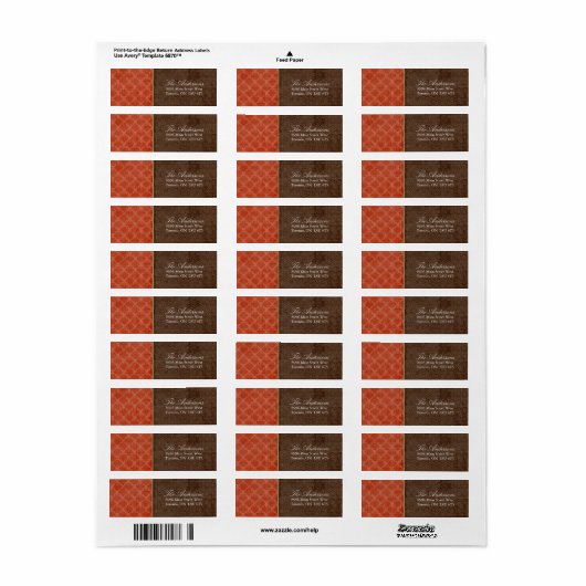 感謝祭住所 シール (フルシート)