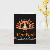 感謝祭先生の側近感謝祭秋かわいいチュール カード (黄色い花)