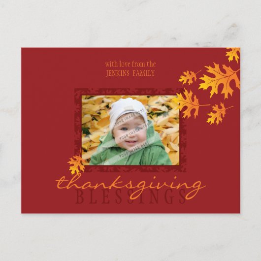 感謝祭写真はがき：マッ葉チ1L シーズンポストカード (正面)