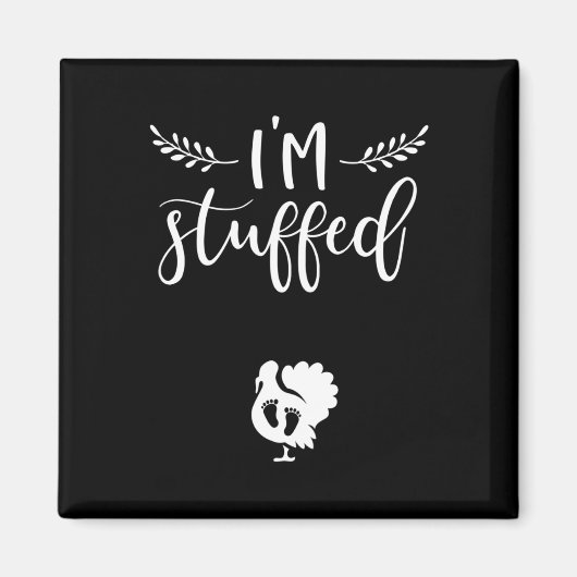 感謝祭妊娠発表　トルキー赤ちゃんR マグネット (正面)