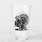 感謝祭威厳のあるトルコ タンブラーグラス (正面)