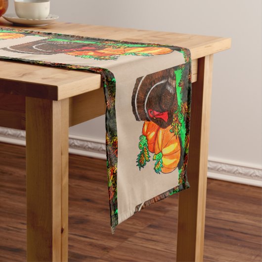 感謝祭威厳のあるトルコ ロングテーブルランナー (インサイチュ)