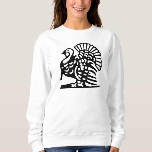 感謝祭威厳のある七面鳥シャツ スウェットシャツ (正面)