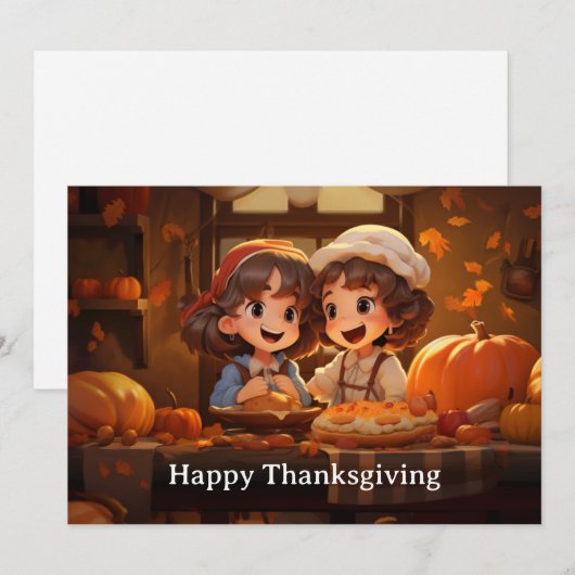 感謝祭子供へ24 シーズンカード (正面/裏面)