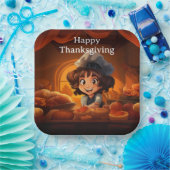 感謝祭子供へ26 ペーパープレート (パーティー)